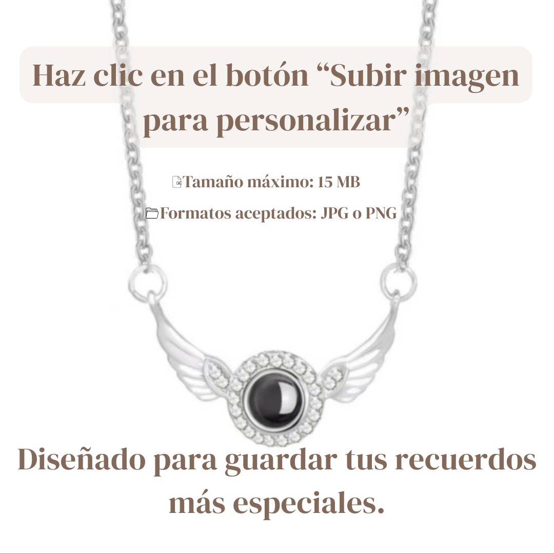 Collar con proyección y foto personalizada
