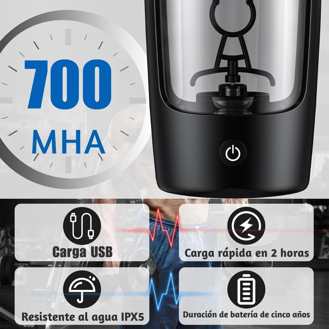 Botella mezcladora eléctrica